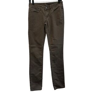 prAna Kayla Women's Size 2/26 Brown Slim Fit Organic‎ Cotton Blend Pants